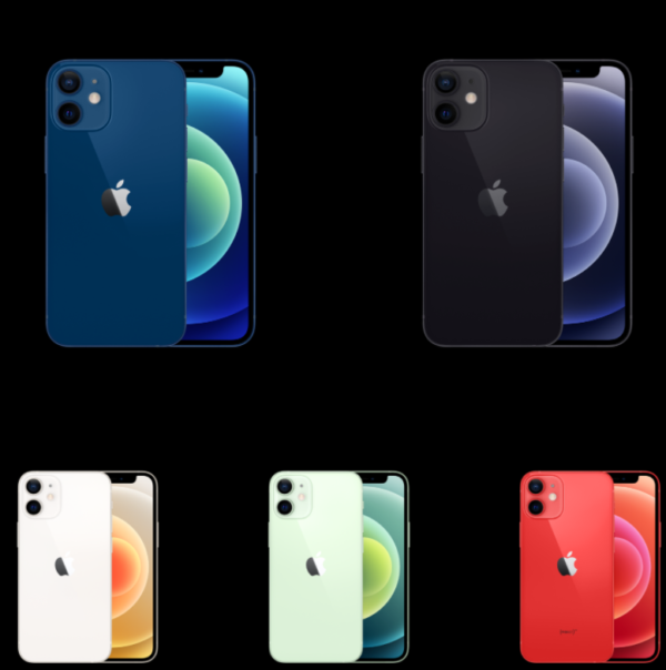 אייפון 12 תצוגה צבעים גב